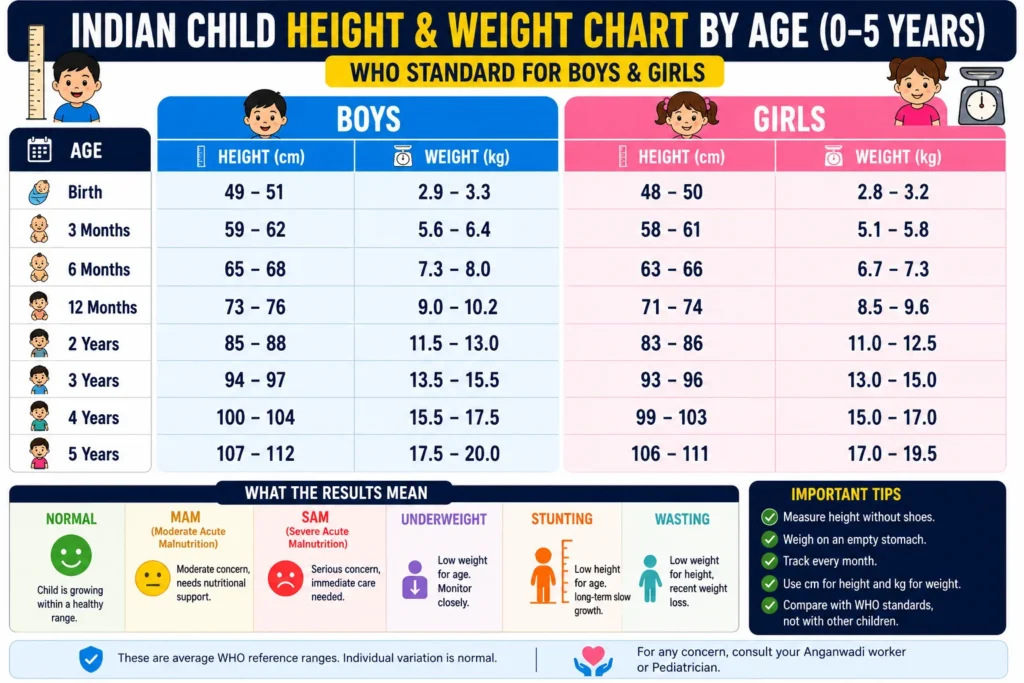 Height & Weight Chart